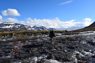 Kungsleden, rivière, Suède