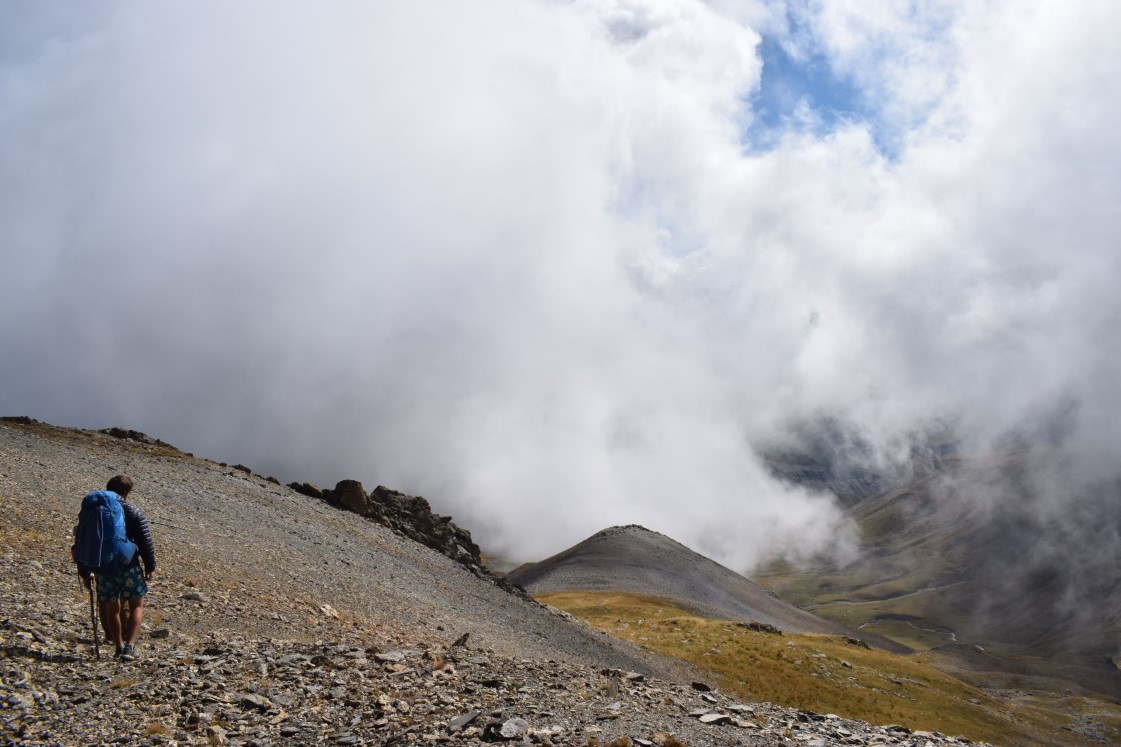 Col de la Cime de la Valette, Alpes, hexatrek