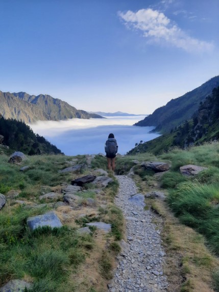 Col d'Espingo, Mer de nuages, Hexatrek, Pyrénées