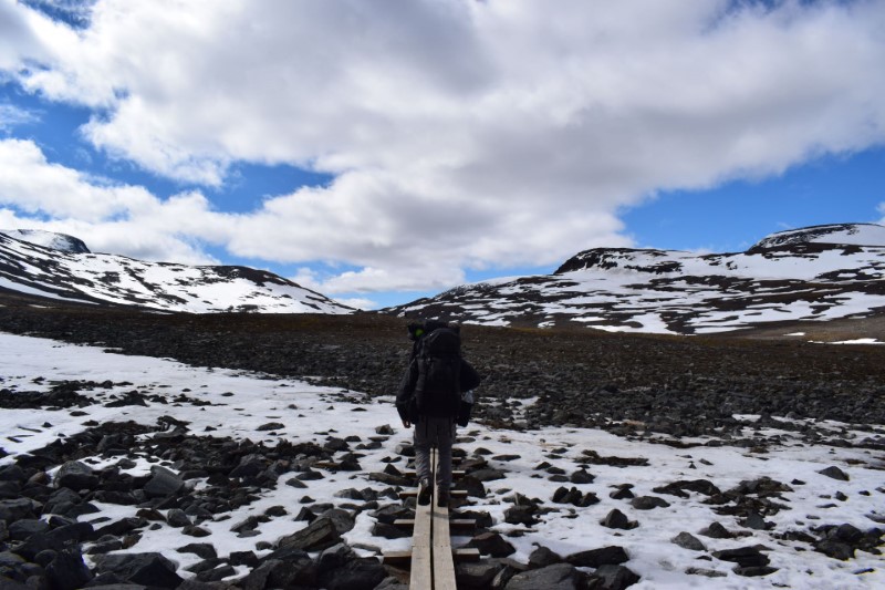 Montagne neige kungsleden