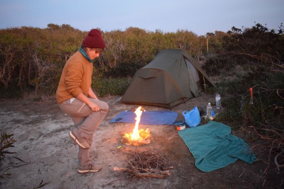 feu de camp bivouac portugal