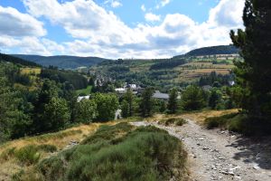 Village Le Bleymard, lozère, chemin de Stevenson, GR70